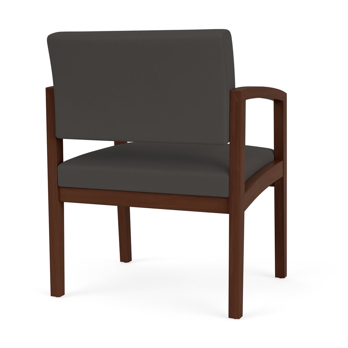 Lenox Wood Waiting Reception Wide Guest Chair Wood Frame