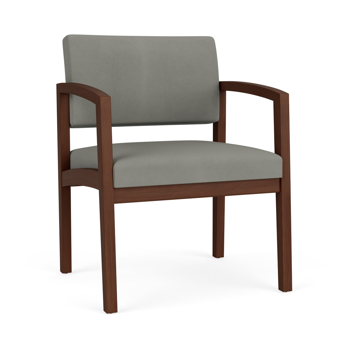 Lenox Wood Waiting Reception Wide Guest Chair Wood Frame