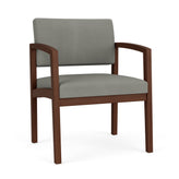 Lenox Wood Waiting Reception Wide Guest Chair Wood Frame