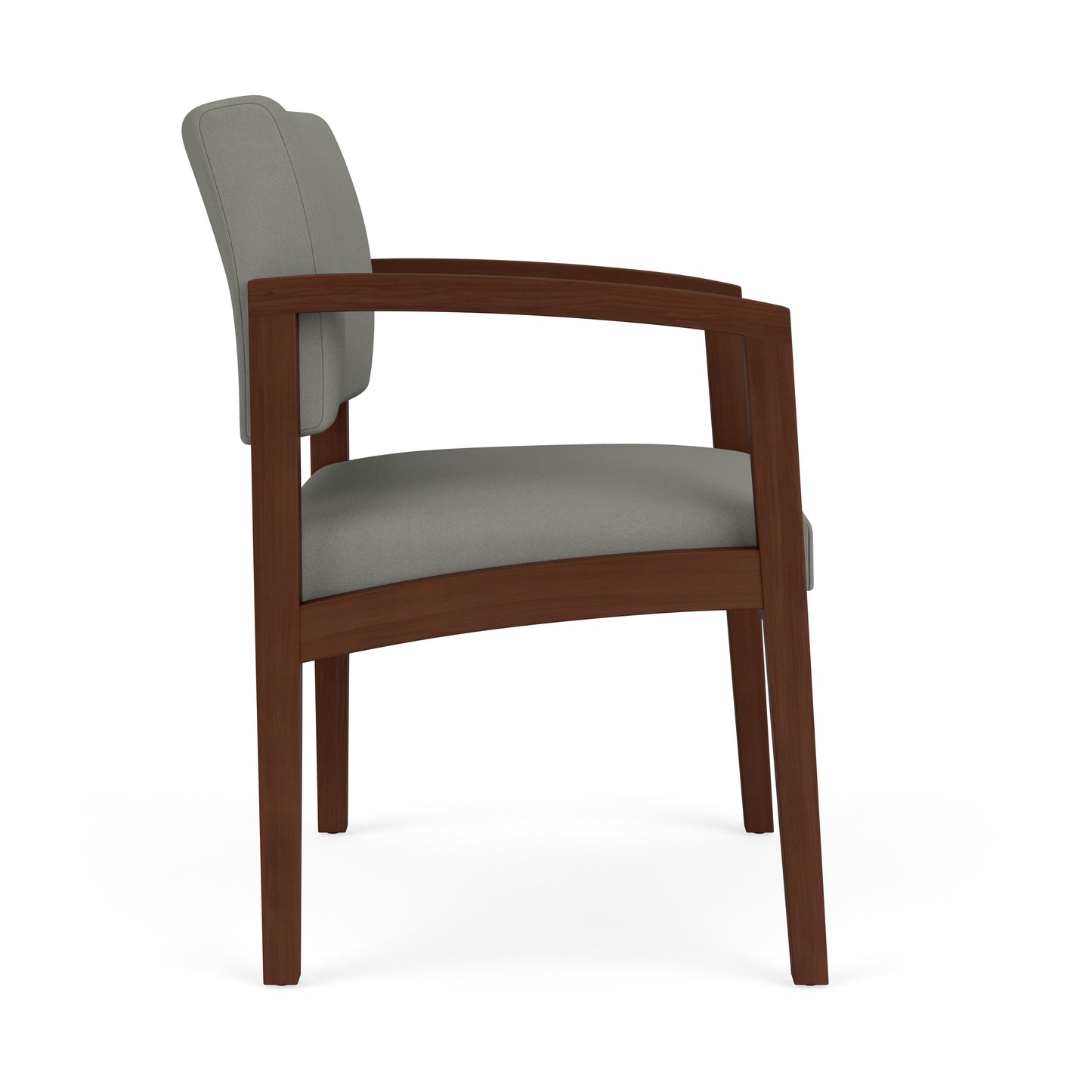 Lenox Wood Waiting Reception Wide Guest Chair Wood Frame