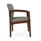 Lenox Wood Waiting Reception Wide Guest Chair Wood Frame