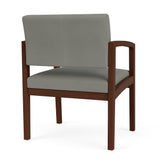 Lenox Wood Waiting Reception Wide Guest Chair Wood Frame