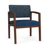 Lenox Wood Waiting Reception Wide Guest Chair Wood Frame