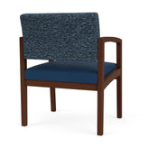 Lenox Wood Waiting Reception Wide Guest Chair Wood Frame