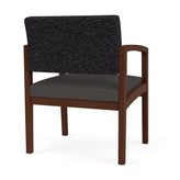 Lenox Wood Waiting Reception Wide Guest Chair Wood Frame