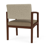 Lenox Wood Waiting Reception Wide Guest Chair Wood Frame