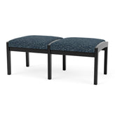 Lenox Wood Waiting Reception 2 Seat Bench Wood Frame