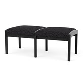 Lenox Wood Waiting Reception 2 Seat Bench Wood Frame