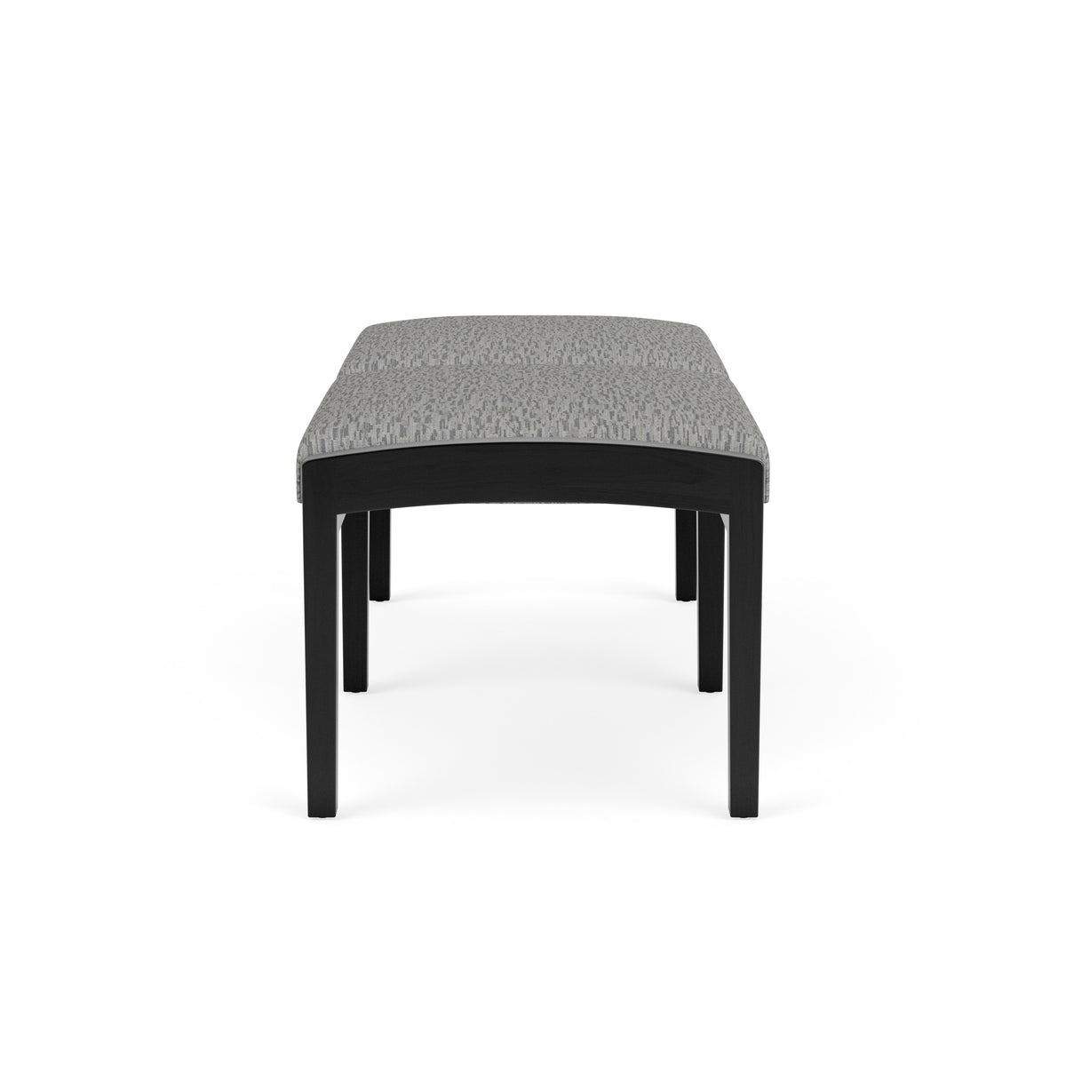 Lenox Wood Waiting Reception 2 Seat Bench Wood Frame