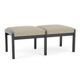Lenox Wood Waiting Reception 2 Seat Bench Wood Frame