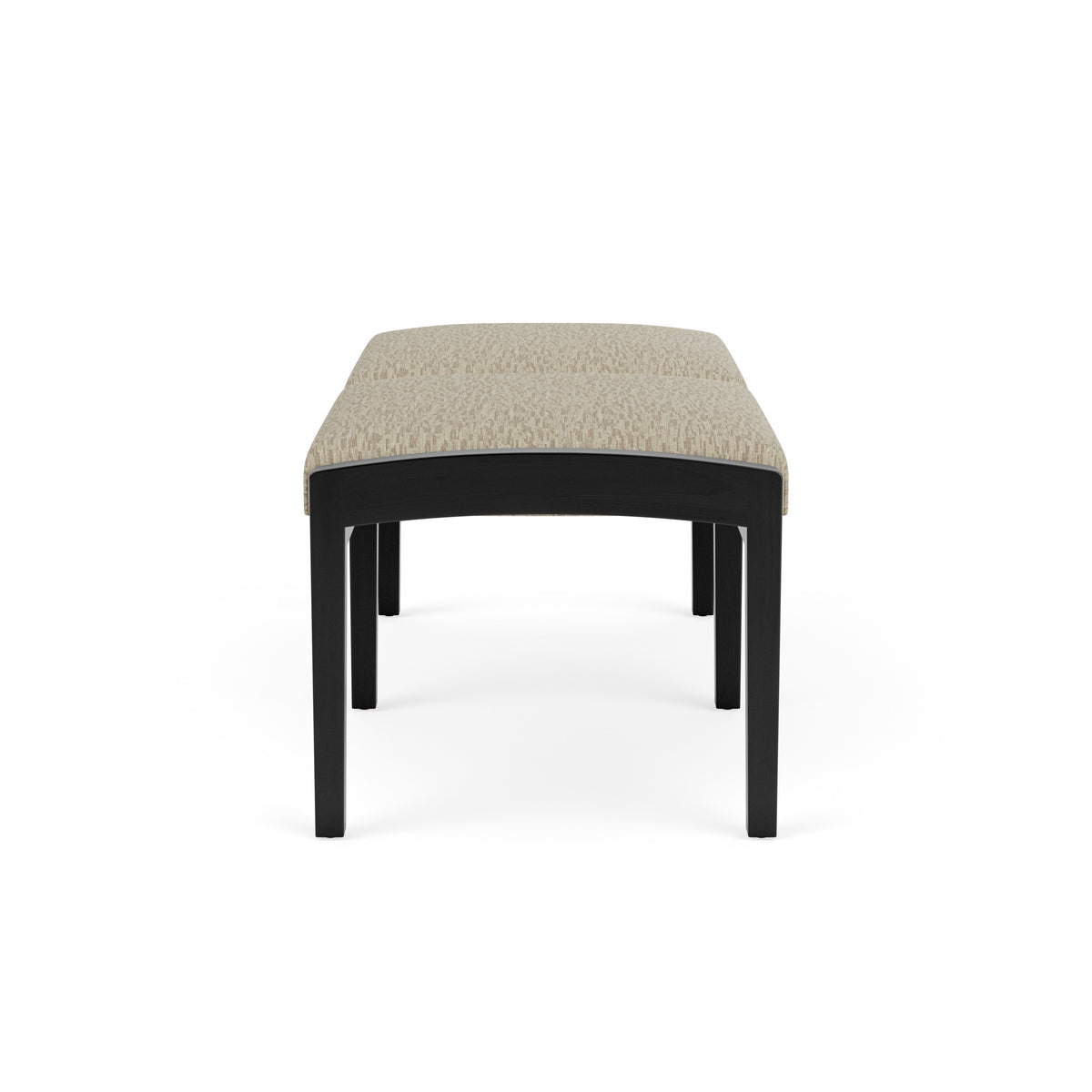 Lenox Wood Waiting Reception 2 Seat Bench Wood Frame