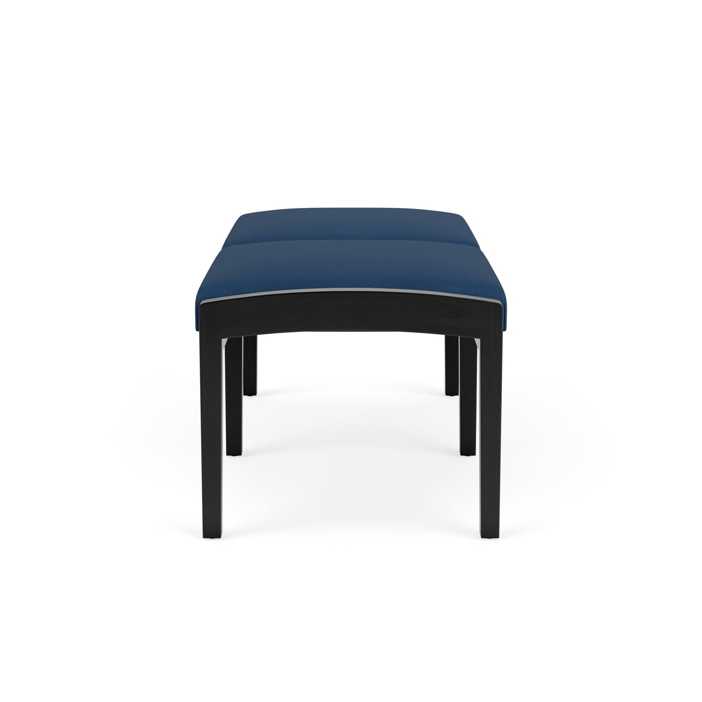 Lenox Wood Waiting Reception 2 Seat Bench Wood Frame