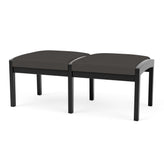 Lenox Wood Waiting Reception 2 Seat Bench Wood Frame