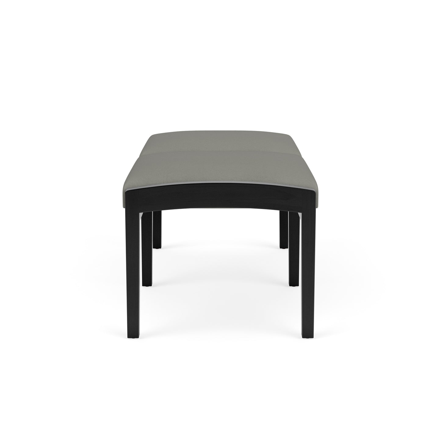 Lenox Wood Waiting Reception 2 Seat Bench Wood Frame