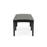 Lenox Wood Waiting Reception 2 Seat Bench Wood Frame