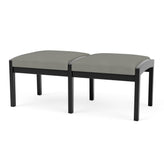Lenox Wood Waiting Reception 2 Seat Bench Wood Frame