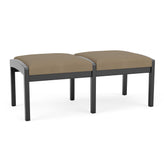 Lenox Wood Waiting Reception 2 Seat Bench Wood Frame