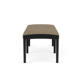 Lenox Wood Waiting Reception 2 Seat Bench Wood Frame