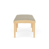 Lenox Wood Waiting Reception 2 Seat Bench Wood Frame
