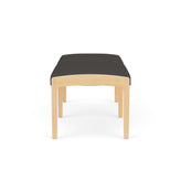 Lenox Wood Waiting Reception 2 Seat Bench Wood Frame