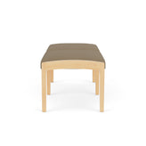Lenox Wood Waiting Reception 2 Seat Bench Wood Frame