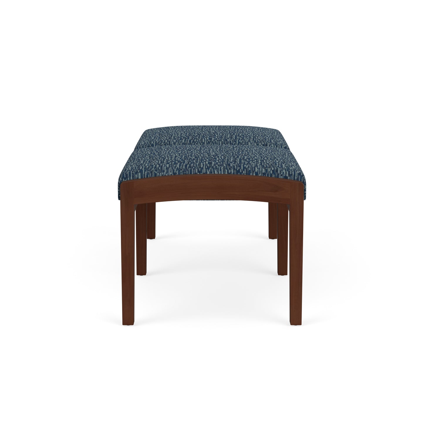 Lenox Wood Waiting Reception 2 Seat Bench Wood Frame