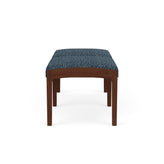 Lenox Wood Waiting Reception 2 Seat Bench Wood Frame