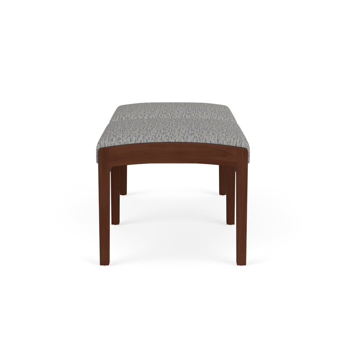Lenox Wood Waiting Reception 2 Seat Bench Wood Frame