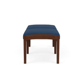 Lenox Wood Waiting Reception 2 Seat Bench Wood Frame