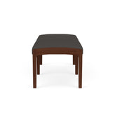 Lenox Wood Waiting Reception 2 Seat Bench Wood Frame