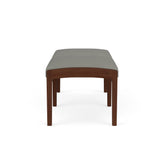 Lenox Wood Waiting Reception 2 Seat Bench Wood Frame