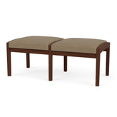 Lenox Wood Waiting Reception 2 Seat Bench Wood Frame