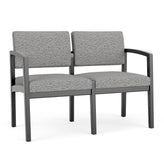 Lenox Wood Waiting Reception 2 Seat Tandem Seating Wood Frame No Center Arm