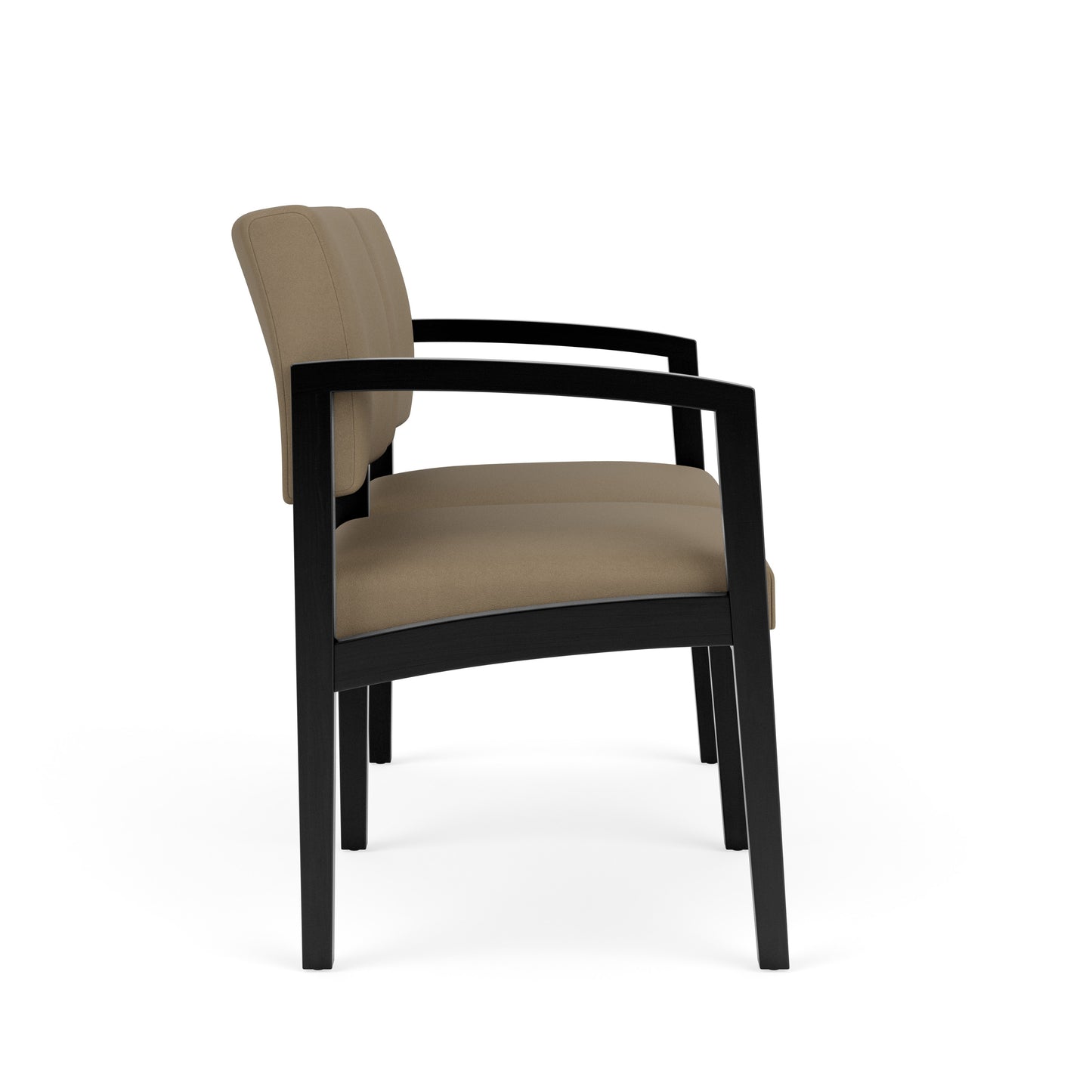 Lenox Wood Waiting Reception 2 Seat Tandem Seating Wood Frame No Center Arm