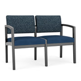 Lenox Wood Waiting Reception 2 Seat Tandem Seating Wood Frame No Center Arm
