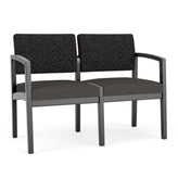 Lenox Wood Waiting Reception 2 Seat Tandem Seating Wood Frame No Center Arm