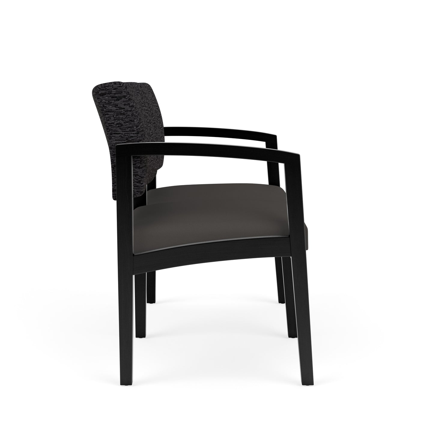 Lenox Wood Waiting Reception 2 Seat Tandem Seating Wood Frame No Center Arm