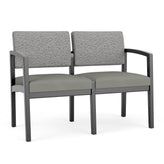 Lenox Wood Waiting Reception 2 Seat Tandem Seating Wood Frame No Center Arm