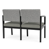 Lenox Wood Waiting Reception 2 Seat Tandem Seating Wood Frame No Center Arm
