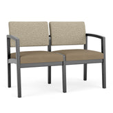 Lenox Wood Waiting Reception 2 Seat Tandem Seating Wood Frame No Center Arm