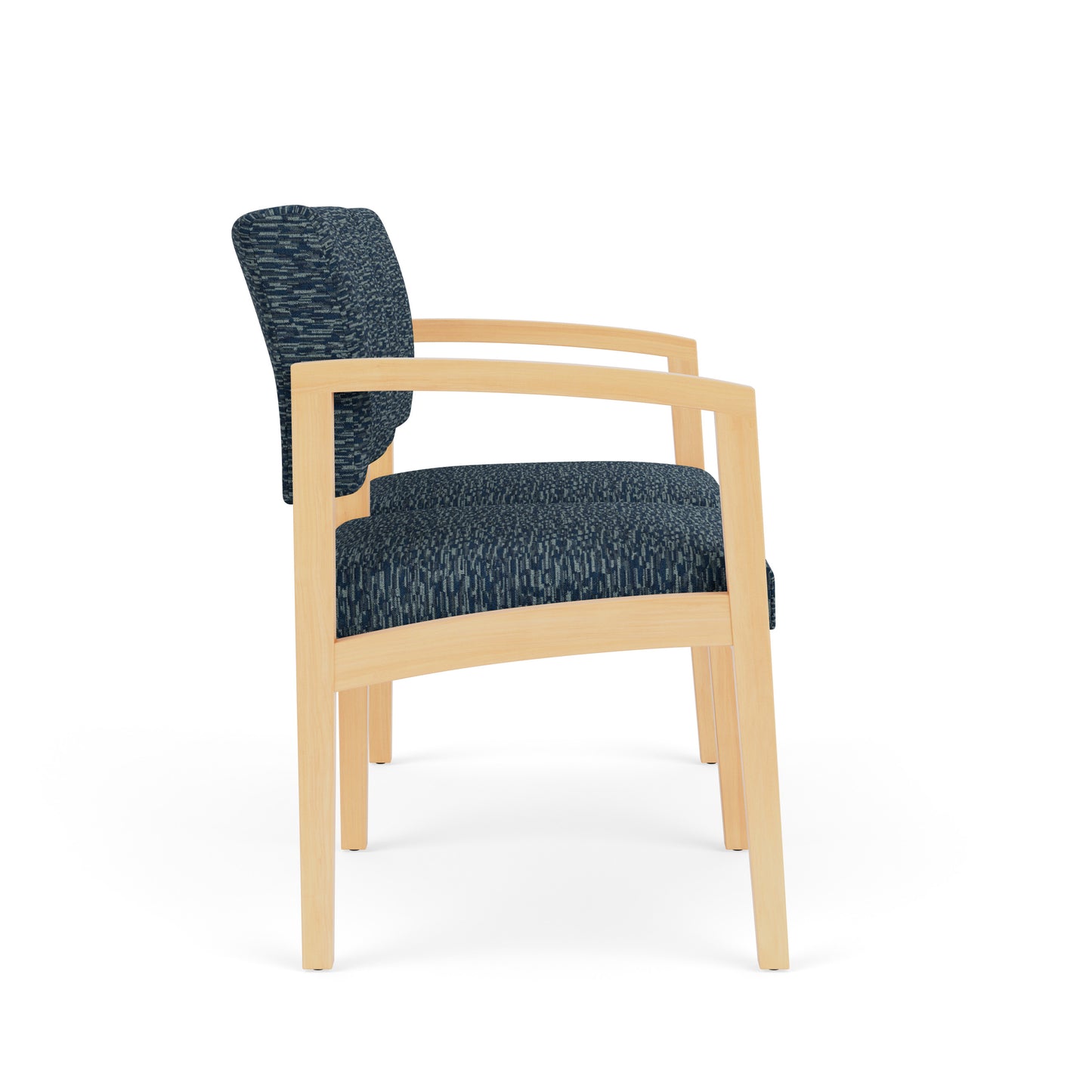 Lenox Wood Waiting Reception 2 Seat Tandem Seating Wood Frame No Center Arm