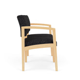 Lenox Wood Waiting Reception 2 Seat Tandem Seating Wood Frame No Center Arm