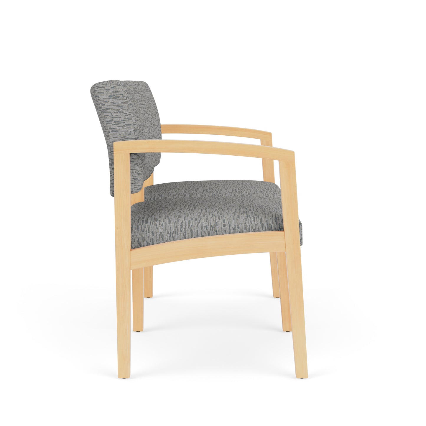 Lenox Wood Waiting Reception 2 Seat Tandem Seating Wood Frame No Center Arm