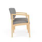 Lenox Wood Waiting Reception 2 Seat Tandem Seating Wood Frame No Center Arm