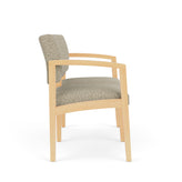 Lenox Wood Waiting Reception 2 Seat Tandem Seating Wood Frame No Center Arm