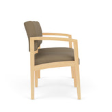 Lenox Wood Waiting Reception 2 Seat Tandem Seating Wood Frame No Center Arm