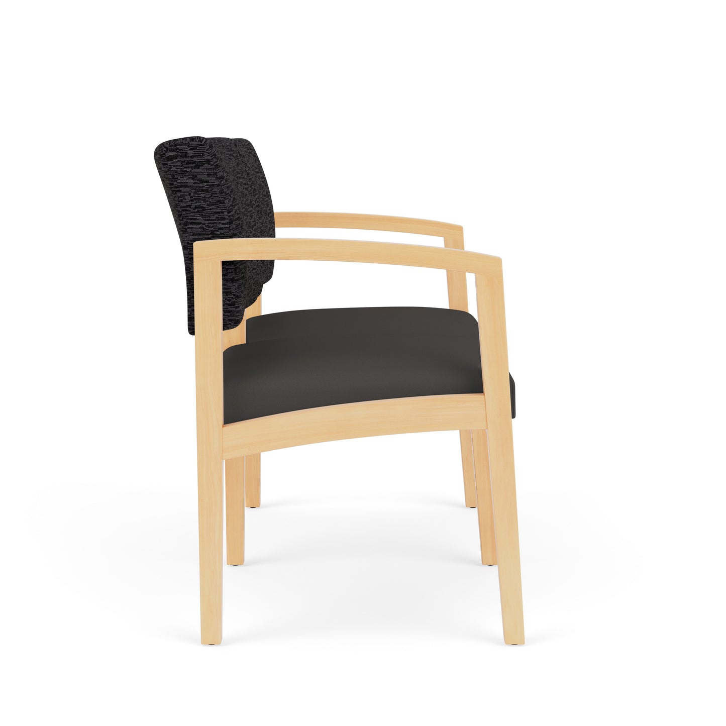 Lenox Wood Waiting Reception 2 Seat Tandem Seating Wood Frame No Center Arm