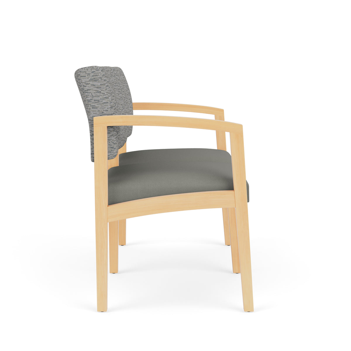 Lenox Wood Waiting Reception 2 Seat Tandem Seating Wood Frame No Center Arm