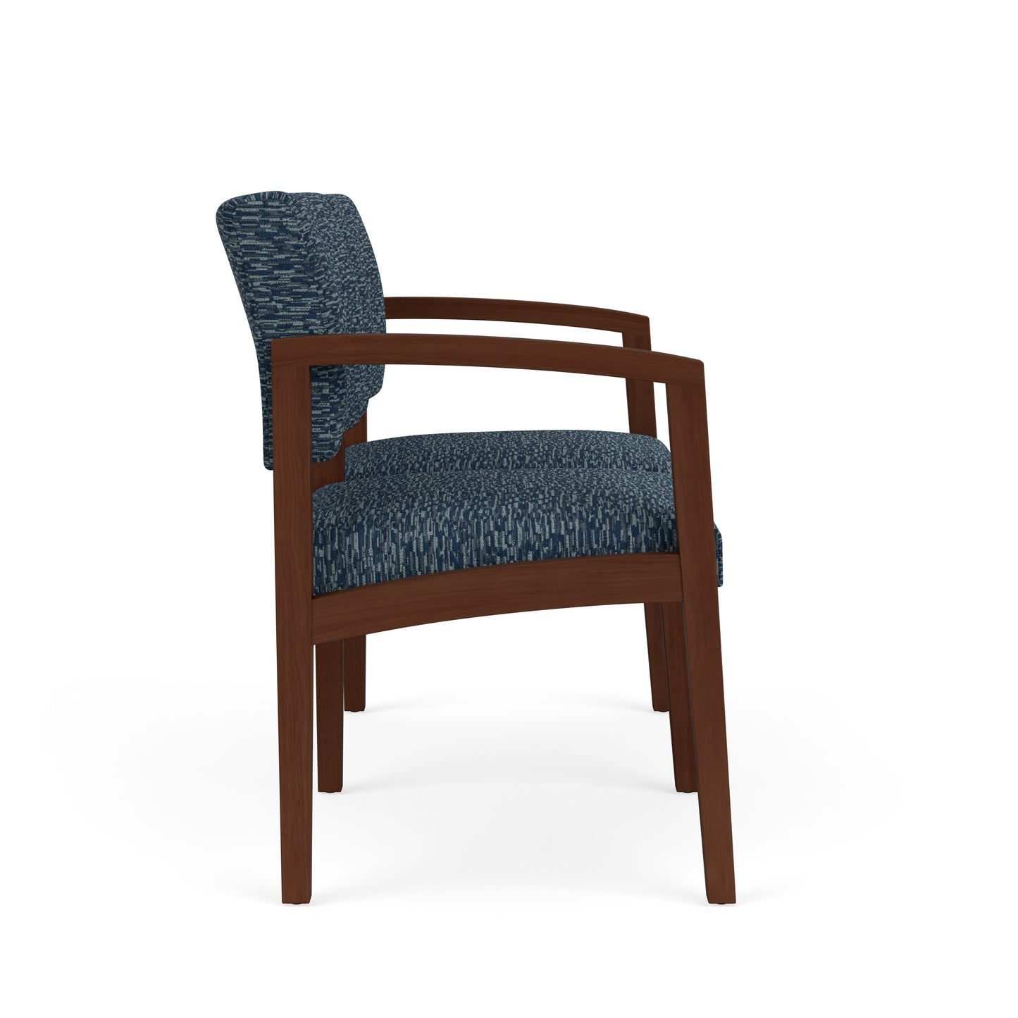 Lenox Wood Waiting Reception 2 Seat Tandem Seating Wood Frame No Center Arm