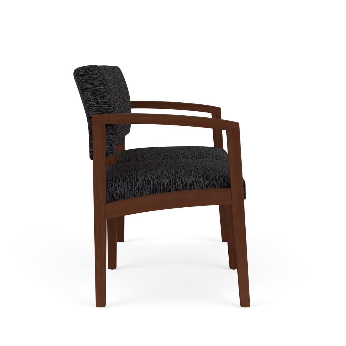 Lenox Wood Waiting Reception 2 Seat Tandem Seating Wood Frame No Center Arm
